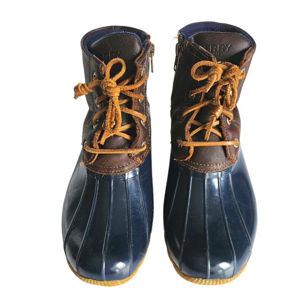 Sperry Saltwater Tan/Navy Boots